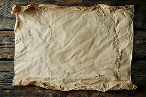 Sheet of blank paper on wooden background, a Background Photo by AlyaAnd
