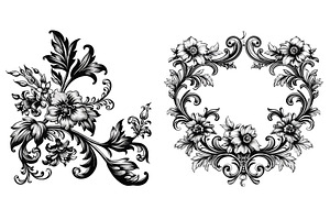 Vintage Baroque Victorian frame, an Illustration by ZinetroN