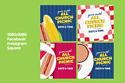 Church Picnic Event Social Post, a Social Media Template by IFBdesign (Thumbnail 4 of 7)