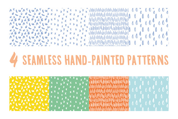 Hand Painted Seamless Patterns