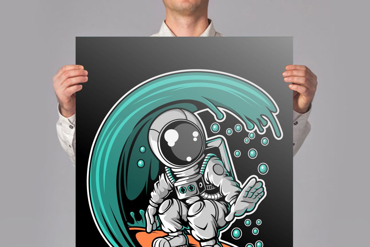 100 Astronaut Cartoon Designs Bundle, an Illustration by roach_graphic (Photo 9 of 16)