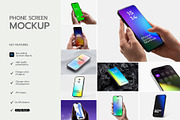 Smartphone Screen Mockup Bundle, an Android Mockup by graphypix (Thumbnail 3 of 14)