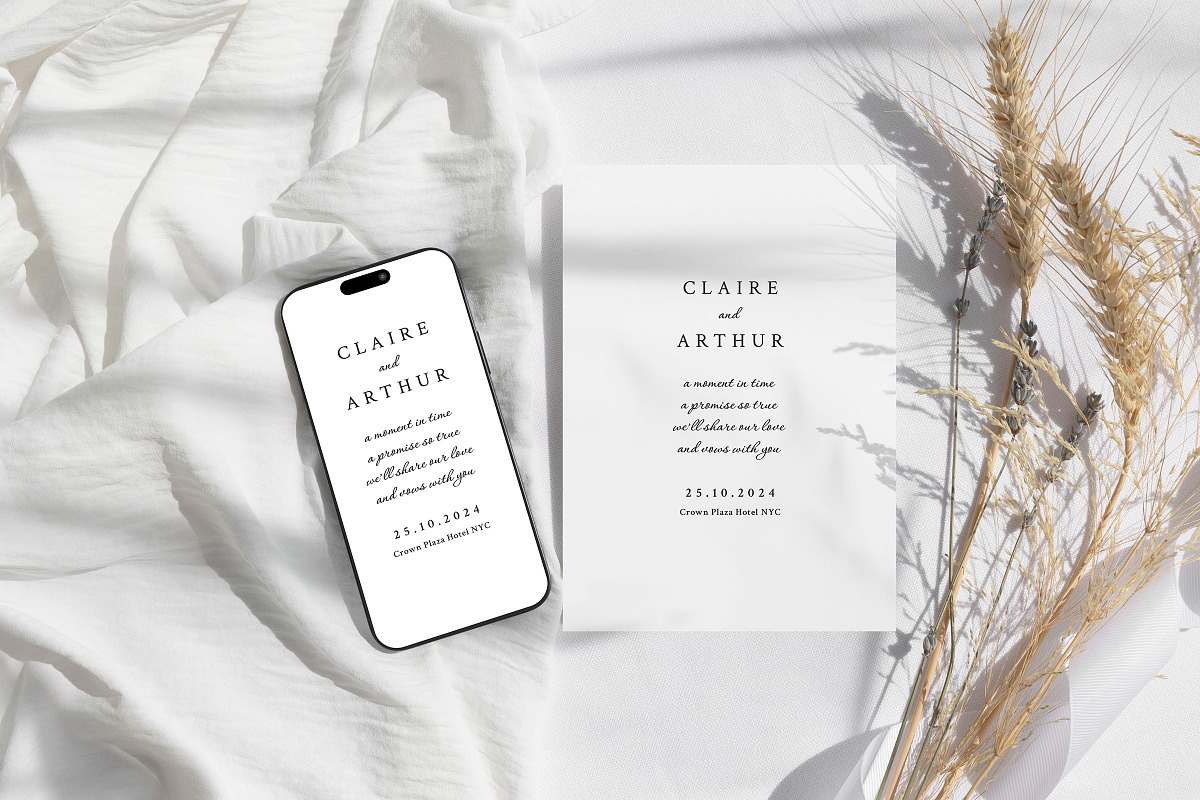 Zircon - Wedding Invitation Suite, an Invitation Template by CinderHeart Designs (Photo 8 of 8)