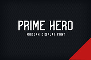 Prime Hero - Modern Display Font, a Sans Serif Font by Mightyfire (Thumbnail 1 of 3)