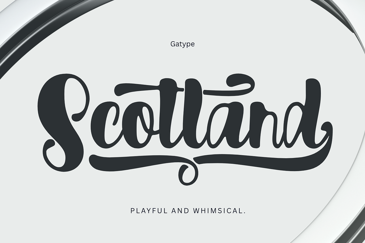 Scotland, a Script Font by Gatype (Photo 1 of 10)