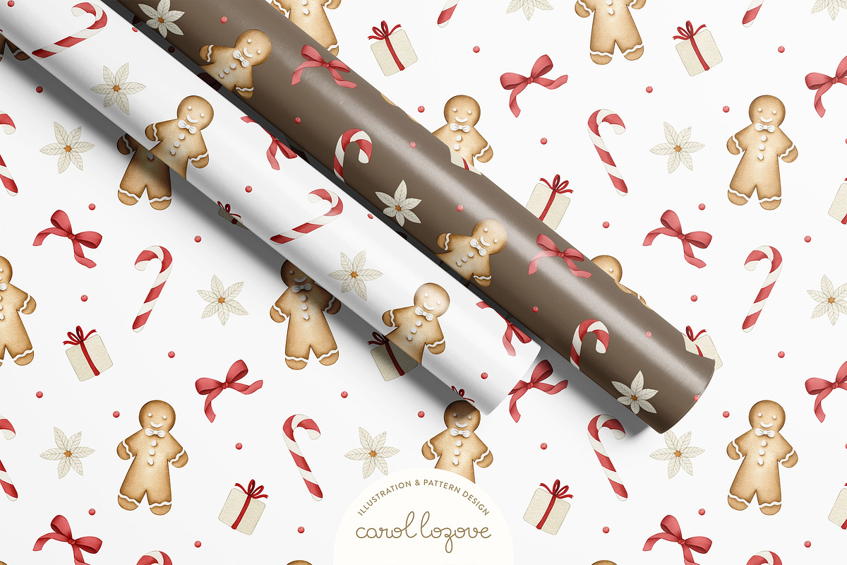Watercolor Whimsical Christmas Set, a Decorative Illustration by Carol Lozove (Photo 30 of 44)