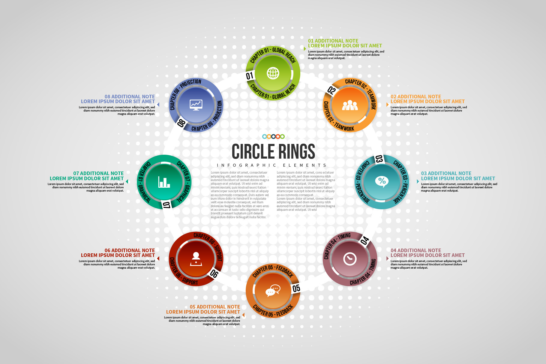 Circle Rings Infographic, a Templates & Theme by h.utomo