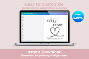 Minimalist Wedding Invitation Canva, an Invitation Template by M9 Design (Thumbnail 4 of 5)