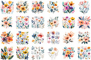 Watercolor Botanical Spring Blooms, an Illustration by Sublimation Artist (Thumbnail 2 of 6)