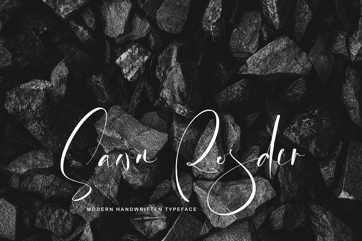 Algoriton, a Script Font by pineungtype (Photo 4 of 10)