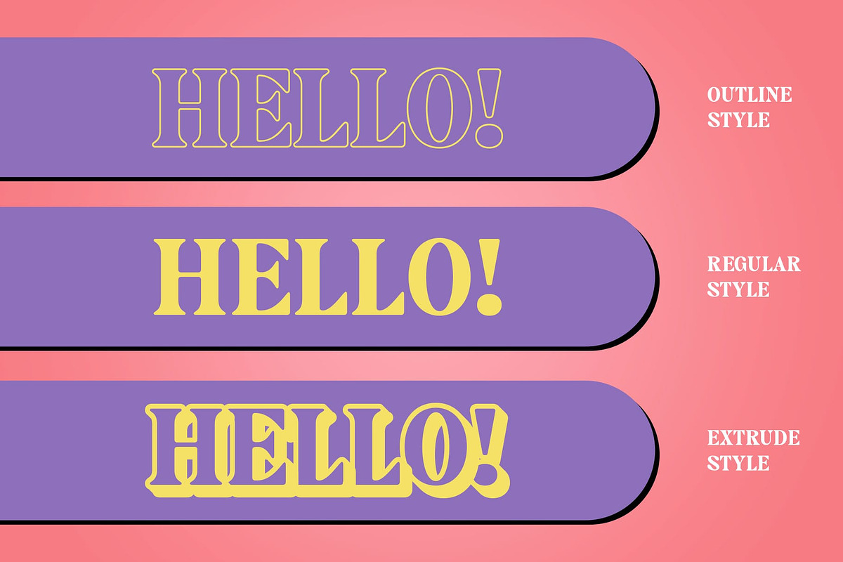 Castio 3D, a Serif Font by Craft Supply Co. (Photo 2 of 8)