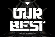 TRAUMA HEALING - FUTURISTIC FONT, a Sans Serif Font by 177Studio (Thumbnail 4 of 8)