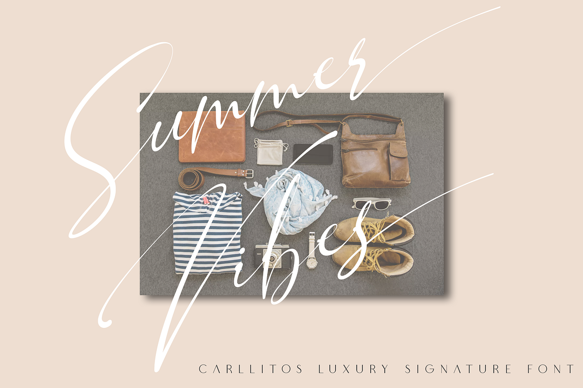 Carllitos // Luxury Signature Font preview 2