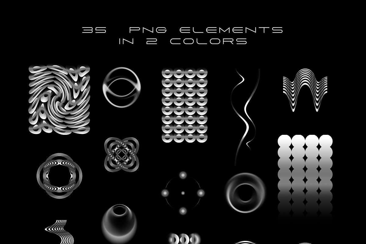 490 Abstract png elements bundle, an Object Graphic by MAcherry design studio (Photo 20 of 44)