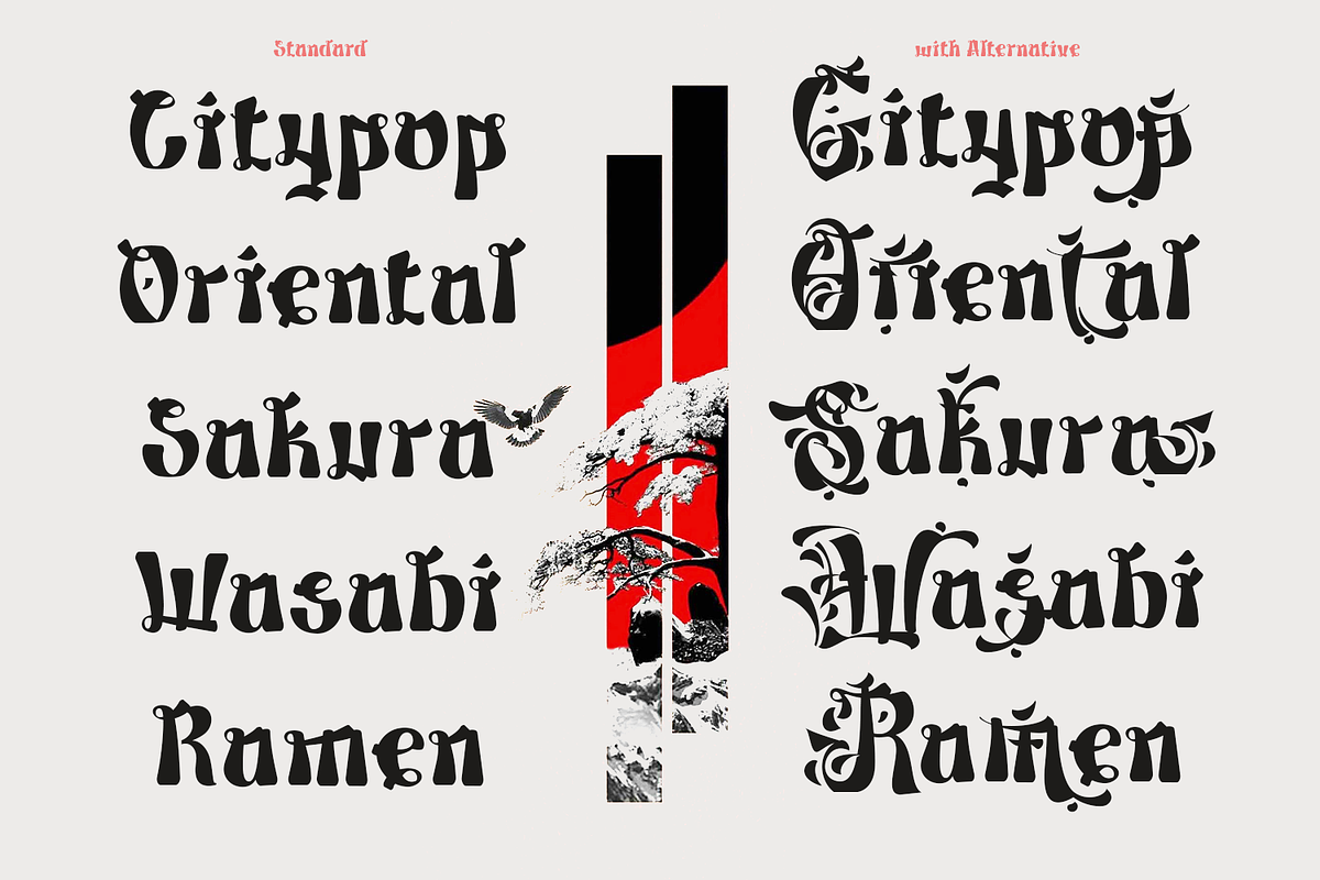 Yasuhiro - Orieantal Japanese Font, a Blackletter Font by TypeClassHeroes (Photo 4 of 10)