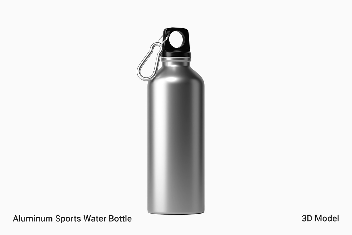 Aluminum Sport Water Bottle 3D Model, a Food & Drink 3D Model by Akebareee (Photo 1 of 3)