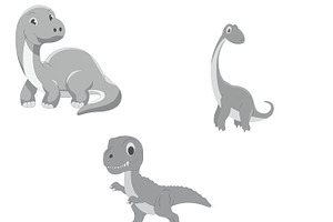 Cartoon Dinosaur Set 4 Procreate