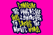 Edcosmic | An Urban Art Font, a Script Font by Colllab Studio (Thumbnail 14 of 17)