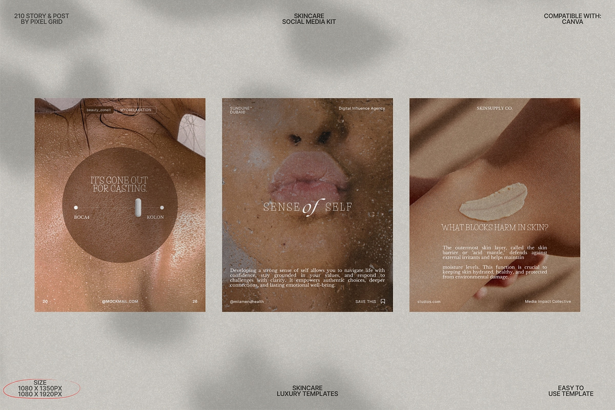 Luxury Skincare Canva Bundle Kit preview 8
