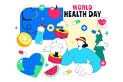 11 World Health Day Illustration, a Healthcare Illustration by denayunebgt (Thumbnail 4 of 5)
