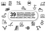 Industrial assembly & manufacturing, an Outline Icon by Nurlan's shop (Thumbnail 1 of 5)