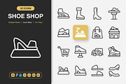 Shoe Shop Icons, an Icon by Spacepixel Creative (Thumbnail 1 of 3)