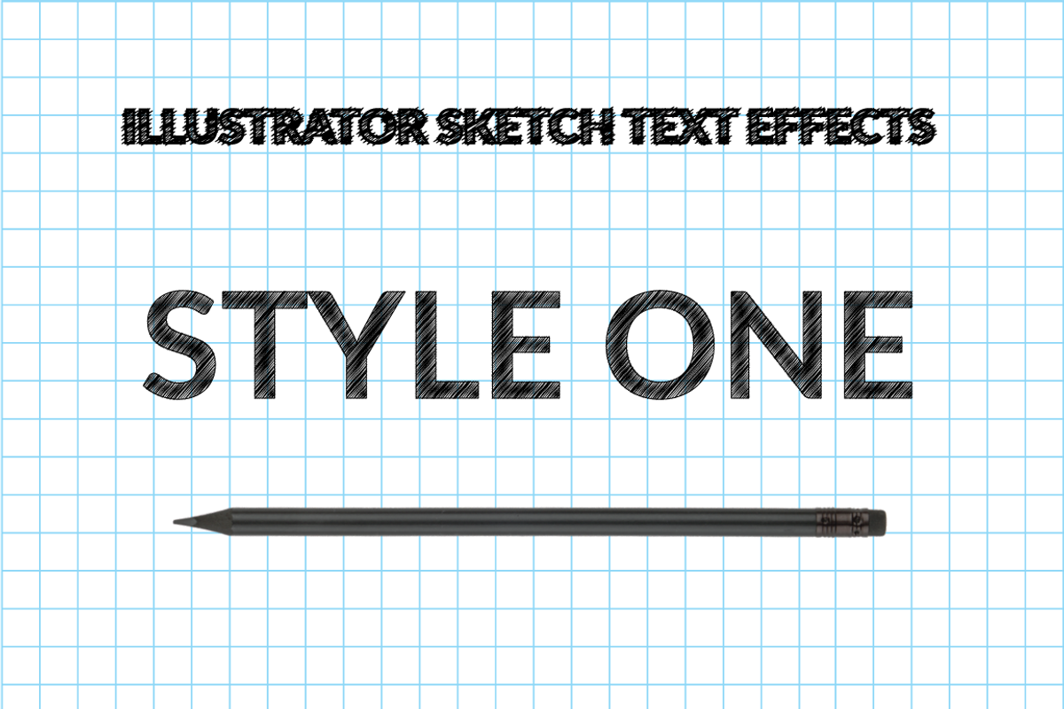 Illustrator Sketch Text Effects preview 6
