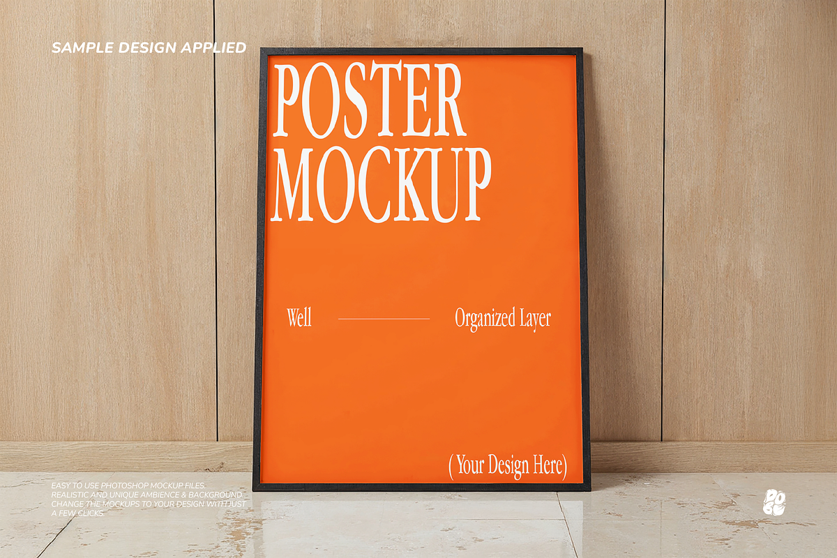 Minimalist Black Frame Mockup Vol 2, a Household Mockup by DOBE Studio (Photo 8 of 11)
