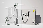 Cotton Handle Paper Gift Bag Mockup, a Packaging Mockup by creatsy5 (Thumbnail 3 of 14)