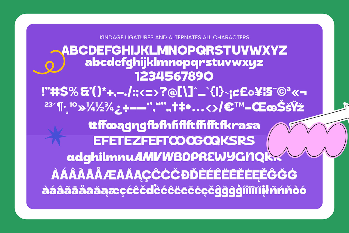 Kindage Bold Rounded Display Font, a Sans Serif Font by timelesstype.co (Photo 10 of 10)