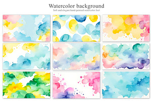 Watercolor background Collection, a Texture Graphic by NOMO DESIGN