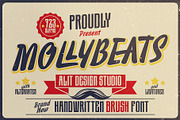 Molly Beats Handwritten Font, a Script Font by alit design (Thumbnail 1 of 15)