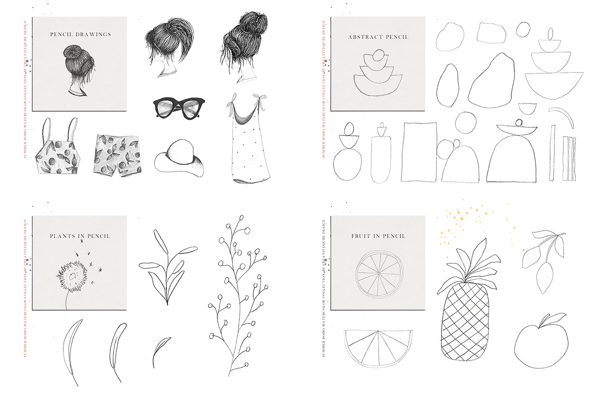 The Amazing Watercolor Bundle, an Object Illustration by Creativeqube Design (Photo 57 of 75)