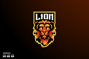 Lion esport Logo design, a Branding & Logo Template by LOGTURNAL