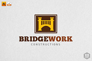 BridgeWork Real Estate Logo Template, a Branding & Logo Template by WebCraft (Thumbnail 1 of 4)