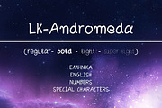 Andromeda Hand Drawn Font, a Font by Elegrad Design Agency