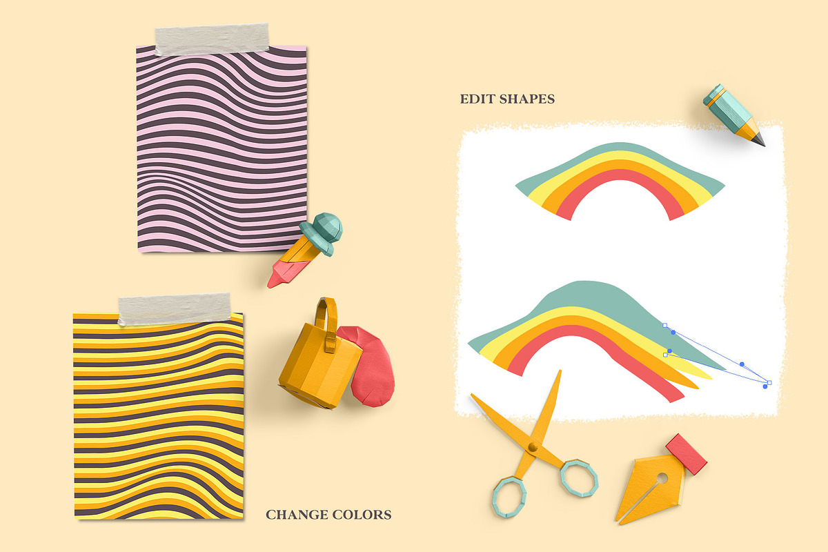 Groovy Pack - Backgrounds and Shapes, a Background Graphic by Pulpixel Design (Photo 10 of 15)