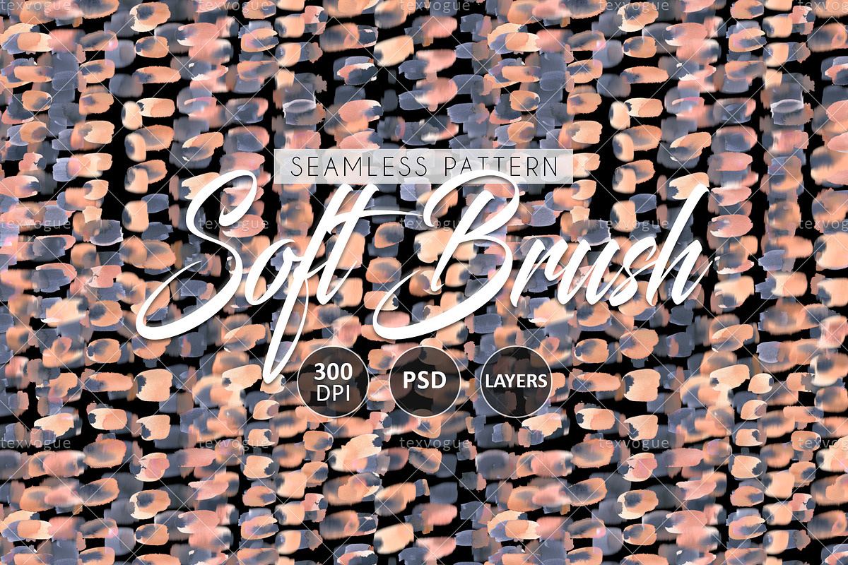 Soft Brush - Seamless Patterns, a Pattern Graphic by texvogue (Photo 1 of 15)