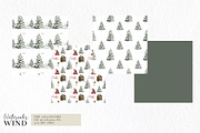 Christmas Forest Cabin Clipart, an Illustration by Ksenia Shmakova (Thumbnail 10 of 13)