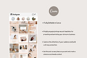 Skincare Instagram Template Canva, a Social Media Template by Deepa Template Studio (Thumbnail 10 of 15)