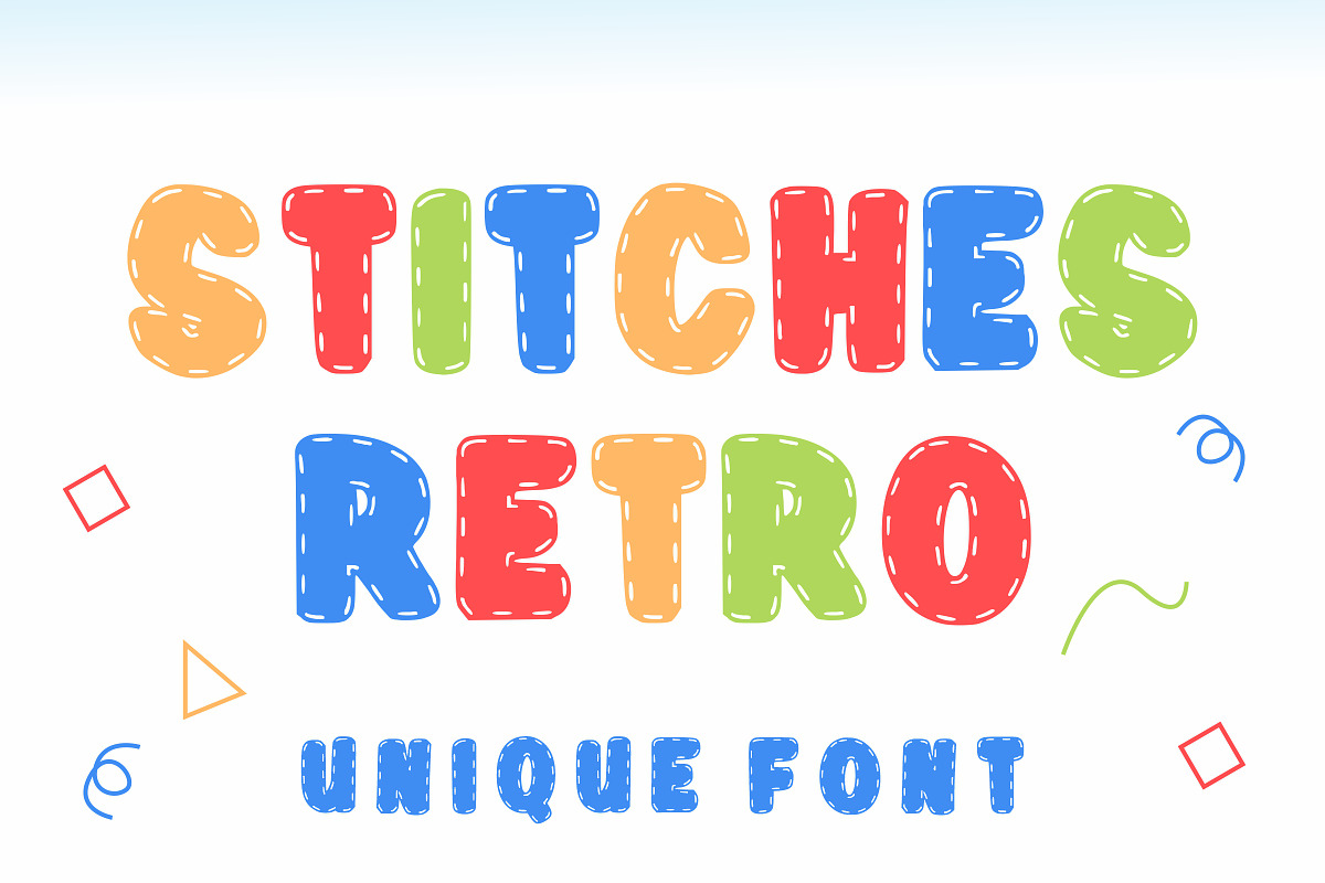 Stitches Retro, a Font by Limited.studio (Photo 1 of 5)
