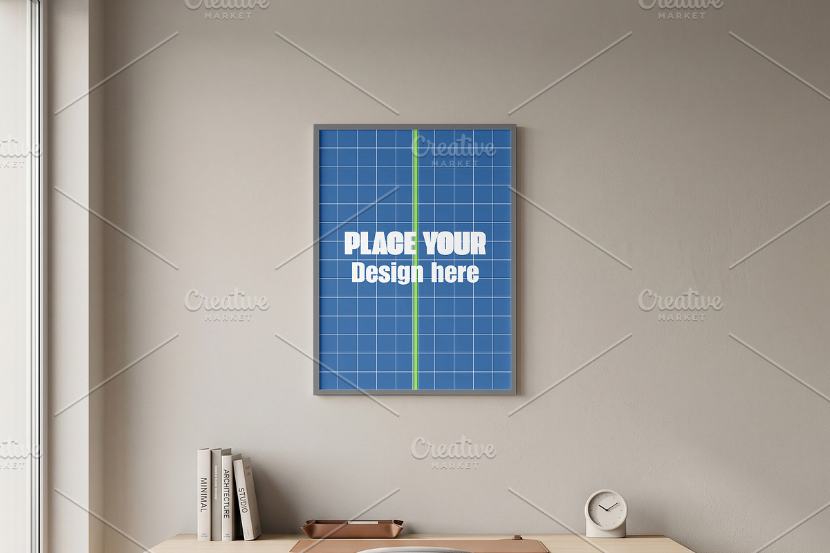 Portrait Wall Art Frame Mockup, a Household Mockup by Pixel Foundry (Photo 5 of 6)