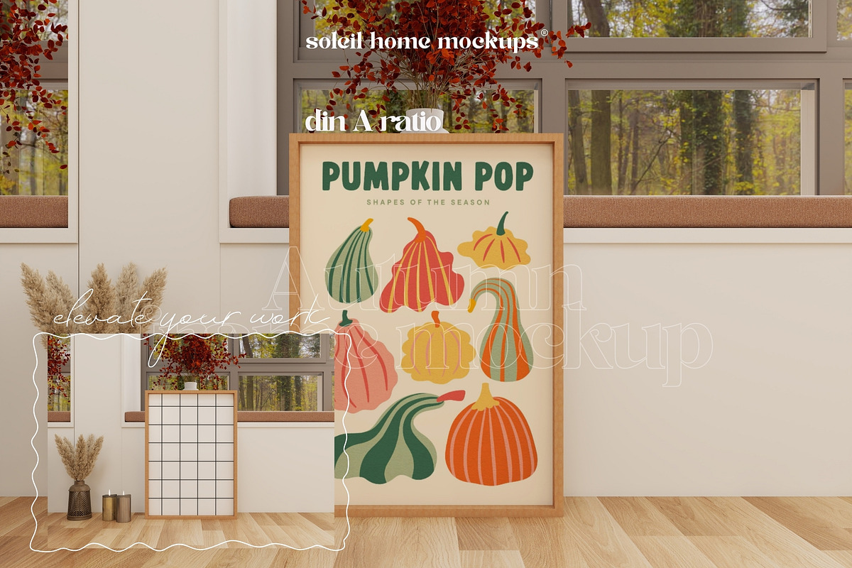 AUTUMN | Cozy Fall Frame Mockup Set, a Household Mockup by SoleilHomeMockups (Photo 4 of 11)