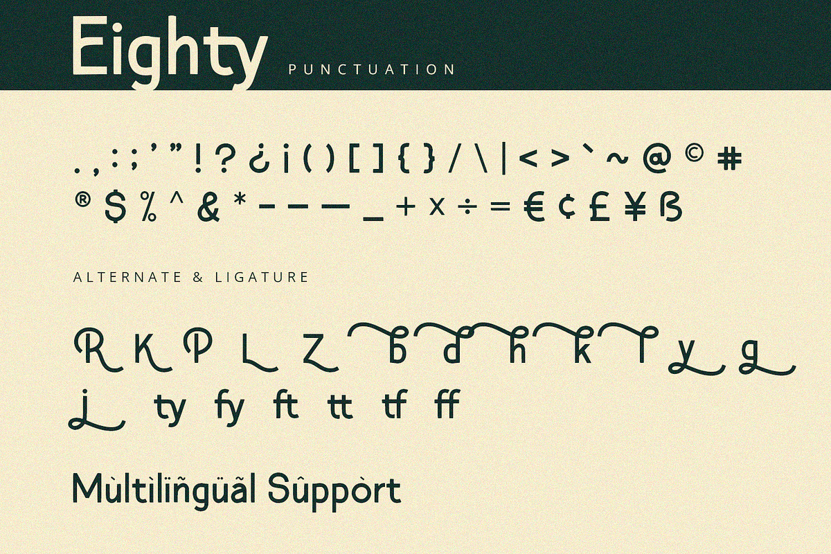 Eighty - Sans Serif Font