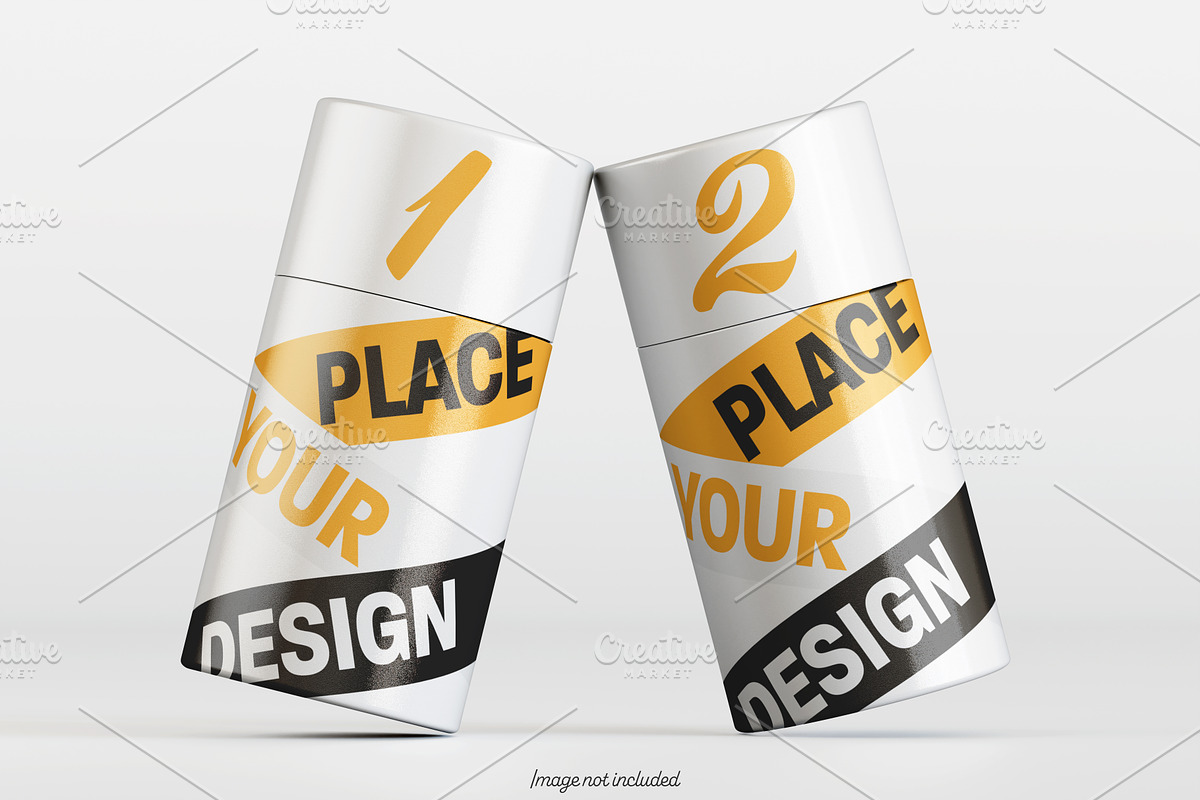 Paper tube mockup bundles V1, a Packaging Mockup by Ambo Ampeng (Photo 13 of 26)
