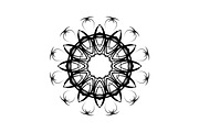 Ornamental Black White Mandala Pack, a Decorative Illustration by NJ Himel (Thumbnail 8 of 103)