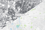 5 maps of USA cities set 4, an Illustration by MaximGertsen (Thumbnail 9 of 9)