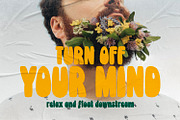 Magical Tours - Psychedelic Type, a Sans Serif Font by ikiiko (Thumbnail 2 of 7)