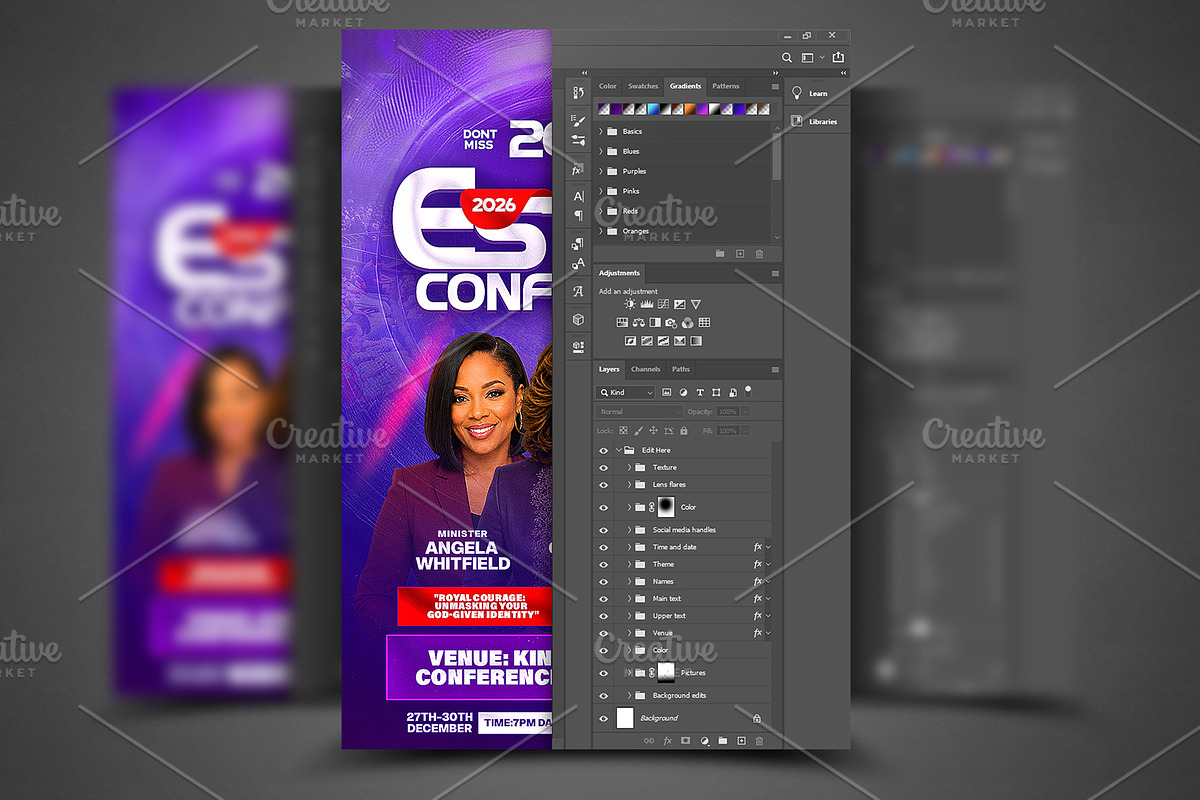 Esther Conference Church Flyer PSD, a Social Media Template by church flyer templates (Photo 5 of 11)