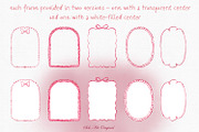 Watercolor Red Frames Borders, an Object Graphic by Solo Art Original (Thumbnail 4 of 14)
